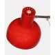 Red metal lamp produced by Napako in the 1970s - Eastern Europe design