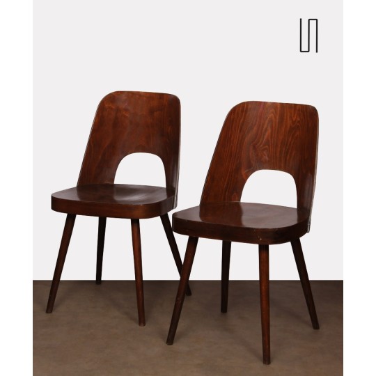 Pair of chairs by Oswald Haerdtl for Ton, 1960s