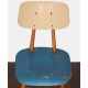 Vintage blue wooden chair, 1960 - Eastern Europe design