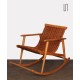 Vintage wicker rocking chair edited by Uluv, 1960s - Eastern Europe design