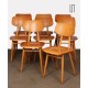 Suite of 8 wooden chairs produced by Ton, 1960s - Eastern Europe design