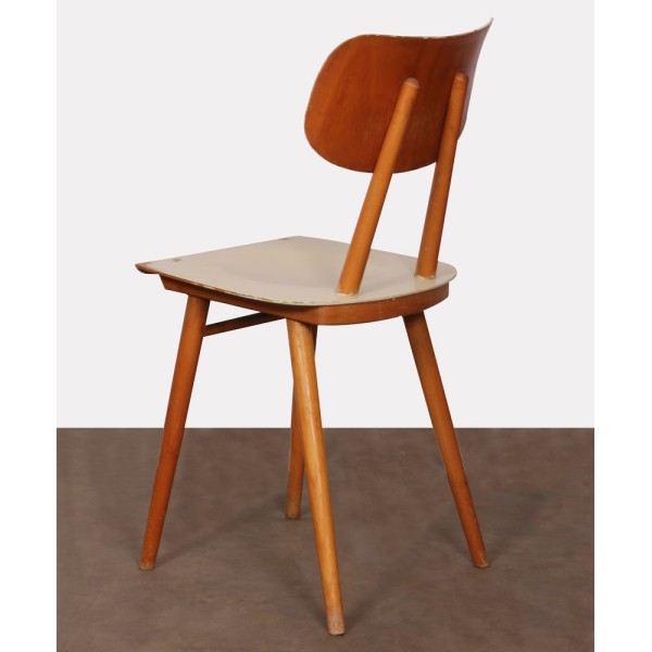 Vintage wooden chair made by Ton, 1960s - Eastern Europe design