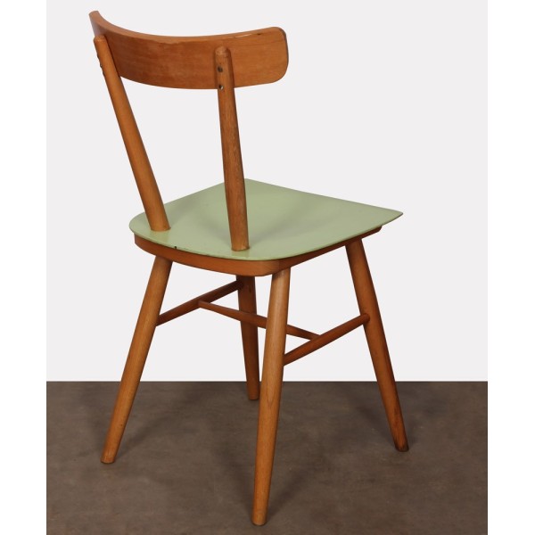 Paire chaises vertes éditées par Ton, vers 1960 - Design d'Europe de l'Est