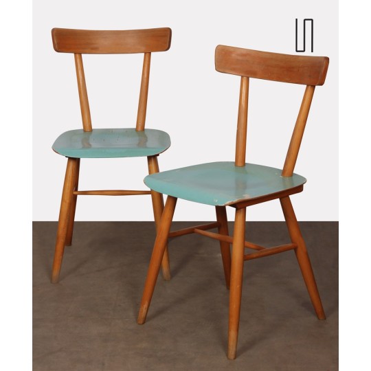 Paire de chaises éditées par Ton, 1960 - Design d'Europe de l'Est