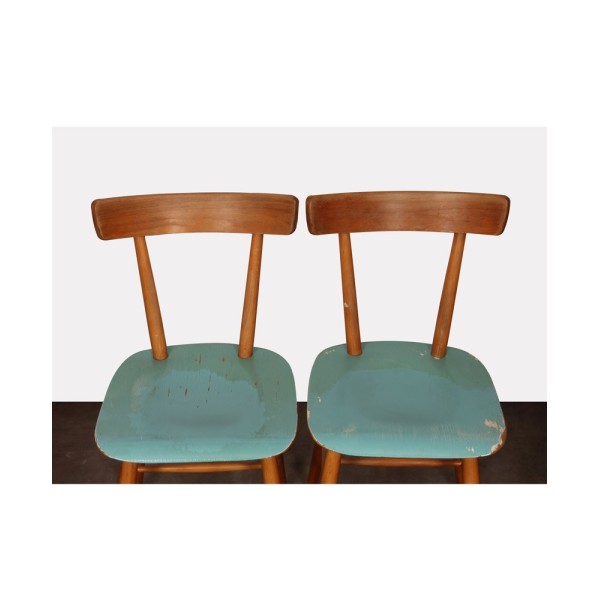 Pair of chairs produced by Ton, 1960s - Eastern Europe design