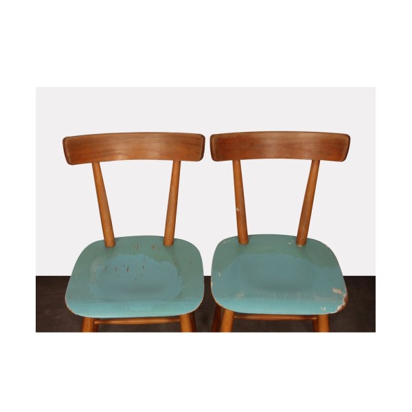 Paire de chaises éditées par Ton, 1960 - Design d'Europe de l'Est