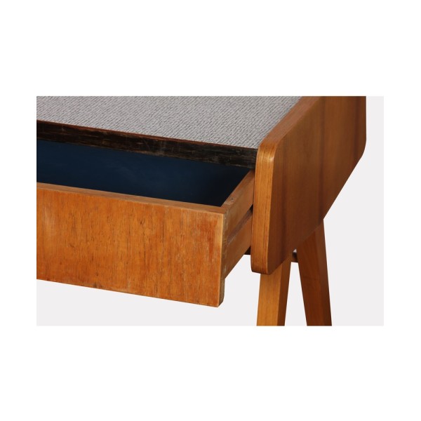 Vintage bedside table, wood and formica, made in Czech Republic, 1970s - Eastern Europe design