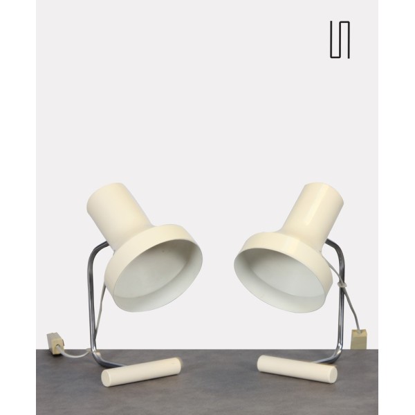 Pair of table lamps by Josef Hurka for Napako around 1970 - Eastern Europe design
