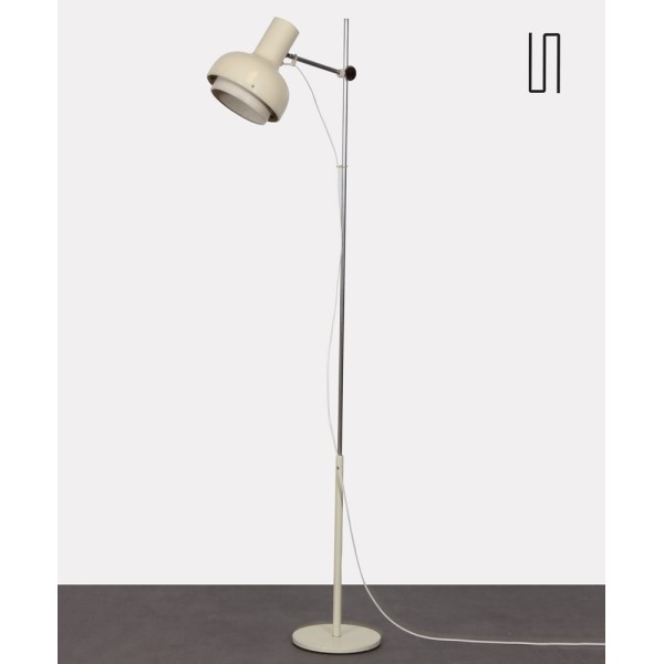 White metal floor lamp produced by Napako, 1970s - Eastern Europe design