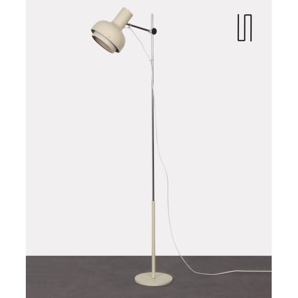 Vintage white floor lamp edited by Napako circa 1970 - Eastern Europe design