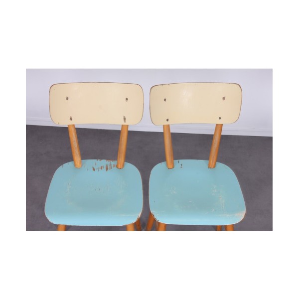 Set of 4 chairs for the Czech publisher Ton, 1960s - Eastern Europe design