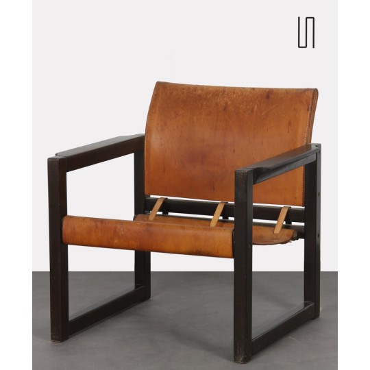 Fauteuil vintage en cuir, Karin Mobring pour Ikea, modèle Diana, 1970 - Design Scandinave