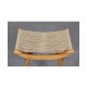 Vintage stool in ash, produced by Uluv in the 1960s - Eastern Europe design