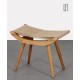 Vintage stool in ash, produced by Uluv in the 1960s - Eastern Europe design