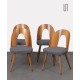 Set of 4 walnut chairs by Antonin Suman, 1960s - Eastern Europe design
