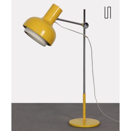 Grande lampe jaune par Josef Hurka, 1970