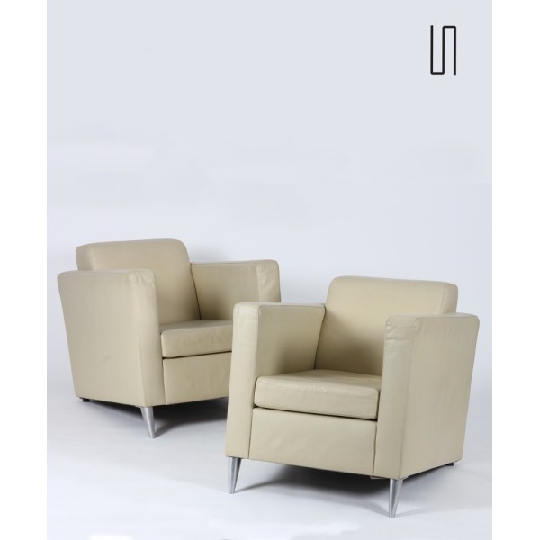Pair of Len Niggelman armchairs by Starck for 3 Suisses, 1986 - 