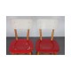 Suite de 4 chaises vintage en bois pour le fabricant Ton, 1960 - Design d'Europe de l'Est
