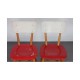 Suite of 4 vintage wooden chairs for the manufacturer Ton, 1960 - Eastern Europe design