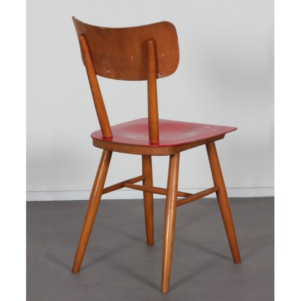 Suite of 4 vintage wooden chairs for the manufacturer Ton, 1960 - Eastern Europe design