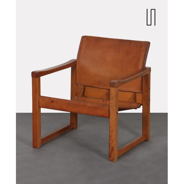 Leather armchair by Karin Mobring for Ikea, Diana model, 1970s - Scandinavian design