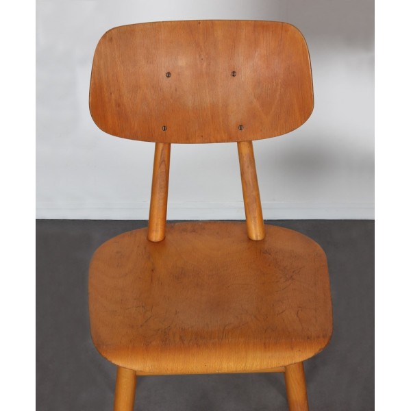 Paire de chaises vintage en bois produites par Ton, 1960 - Design d'Europe de l'Est