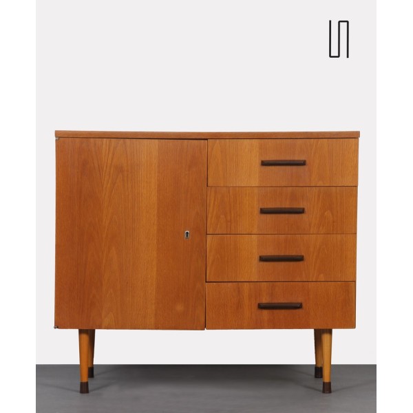 Small vintage wooden chest of drawers by UP Zavody in 1970s - Eastern Europe design