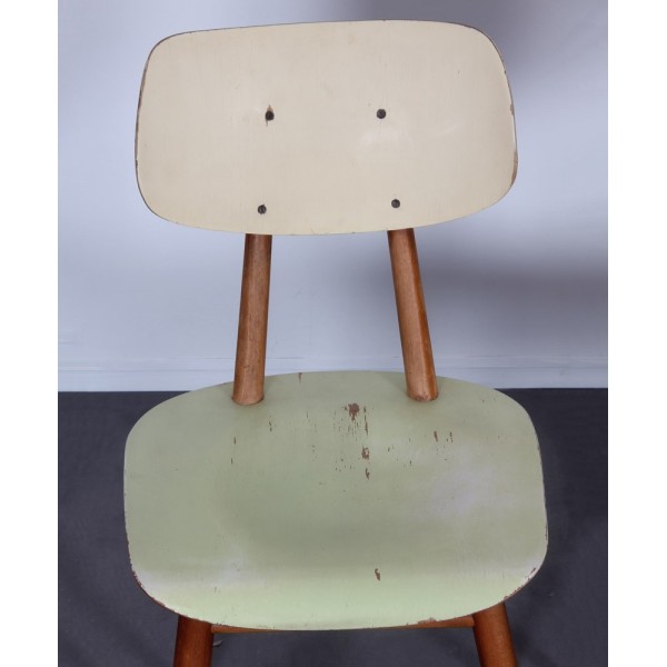 Suite de 3 chaises vintage en bois pour le fabricant Ton, 1960 - Design d'Europe de l'Est