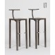 Suite of 4 high stools, Sarapis model by Philippe Starck, 1986 - French design