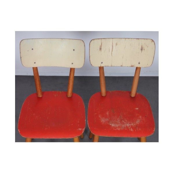 Pair of vintage chairs for the publisher Ton, 1960s - Eastern Europe design