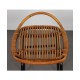 Vintage rattan stool by Alan Fuchs for Uluv, 1960s - Eastern Europe design