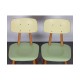 Pair of green chairs for Ton, 1960s - Eastern Europe design