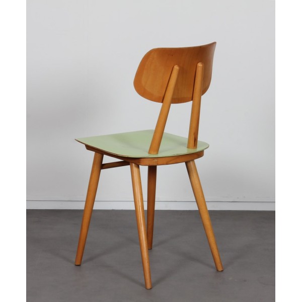 Pair of green chairs for Ton, 1960s - Eastern Europe design