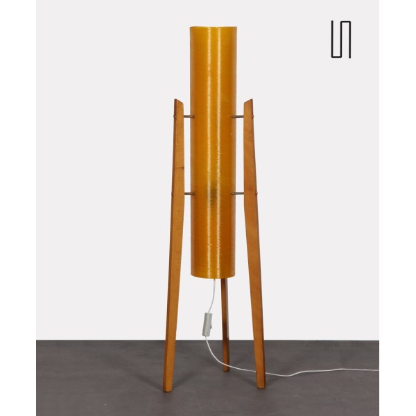 Fiberglass floor lamp produced by Novoplast, 1970s - Eastern Europe design