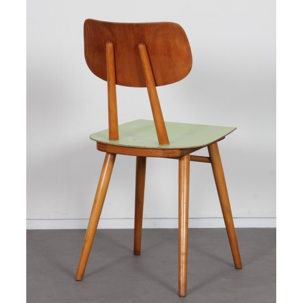 Paire de chaises vertes pour Ton, 1960 - Design d'Europe de l'Est