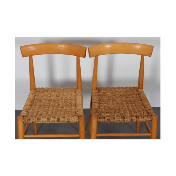 Suite of 4 vintage wooden chairs edited by Krasna Jizba, 1960s - Eastern Europe design