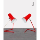 Pair of vintage lamps by Josef Hurka for Drupol, 1960s