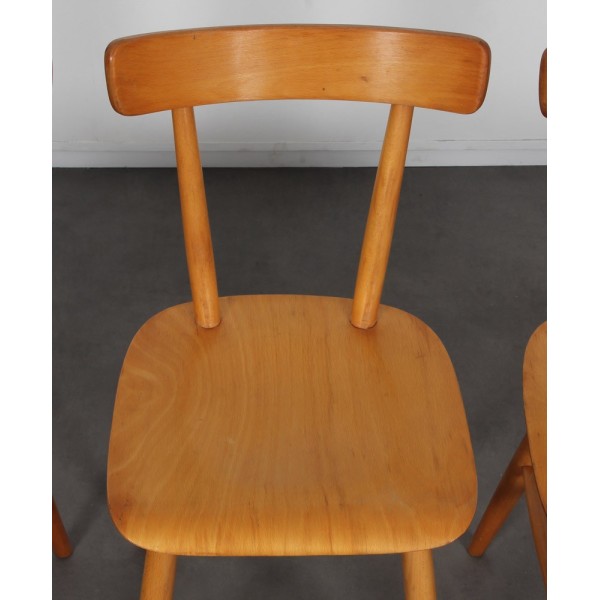 Set of 3 vintage chairs edited by Ton, 1960s - Eastern Europe design