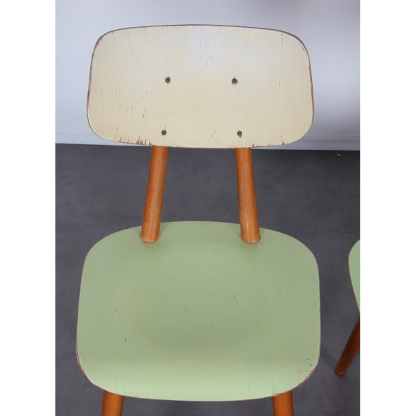Suite of 3 chairs produced by Ton in the 1960s - Eastern Europe design