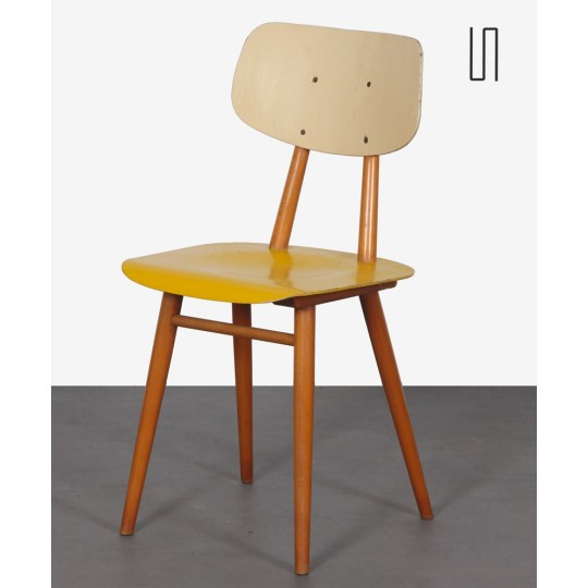 Chaise en bois, fabrication tchèque par Ton, 1960 - Design d'Europe de l'Est