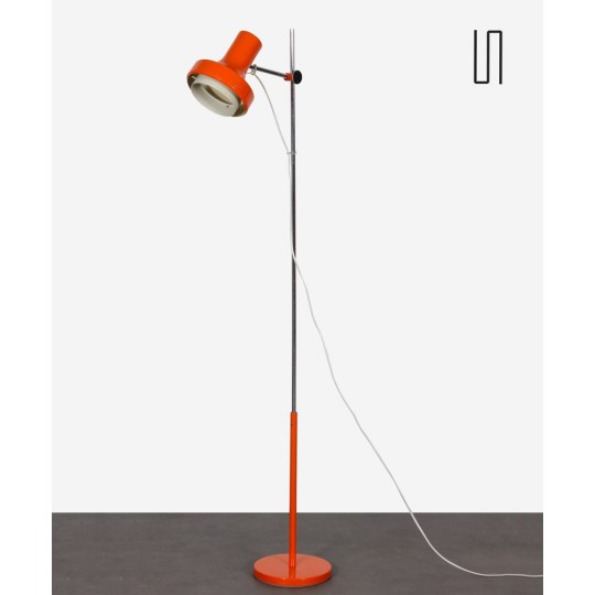 Lampadaire orange en métal édité par Napako vers 1970 - Design d'Europe de l'Est