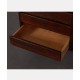 Small vintage chest of drawers in dark oak, Czech design, 1970s - Eastern Europe design