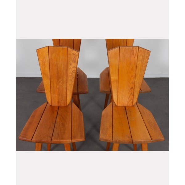 Suite of 6 chairs by Franciszek Aplewicz for LAD, 1960s - Eastern Europe design