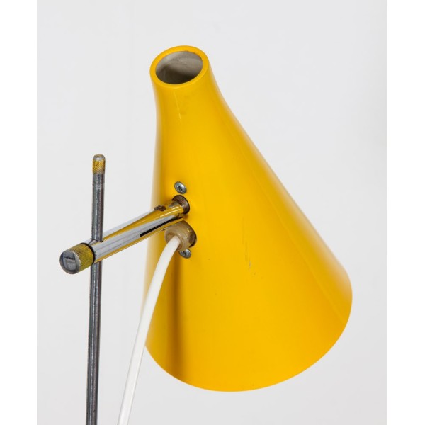 Lampe à poser en métal jaune par Josef Hurka pour Lidokov, 1960 - Design d'Europe de l'Est