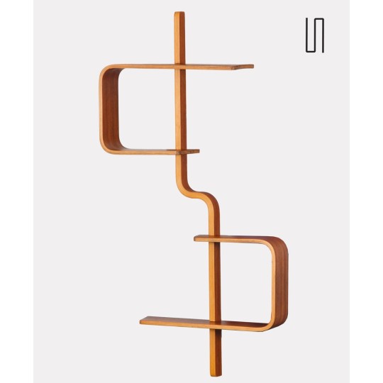 Wall shelf by Ludvik Volak for Drevopodnik Holesov, 1960s - Eastern Europe design