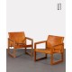 Pair of leather armchairs by Mobring for Ikea, model Diana, 1970s - Scandinavian design