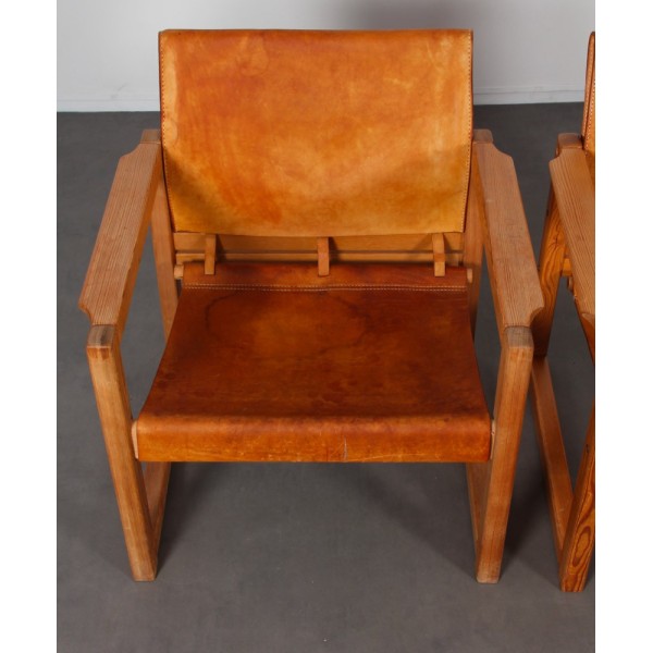 Paire de fauteuils en cuir par Mobring pour Ikea, modèle Diana, 1970 - Design Scandinave