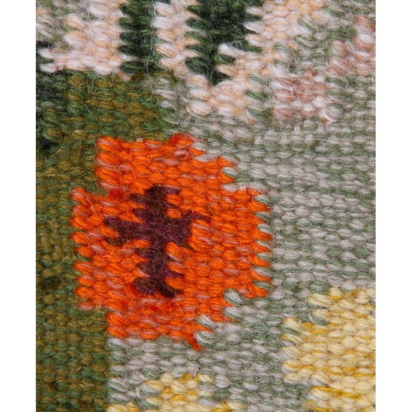 Small Rollakan rug by Swedish artist Alice Walleback, 1960s - Scandinavian design