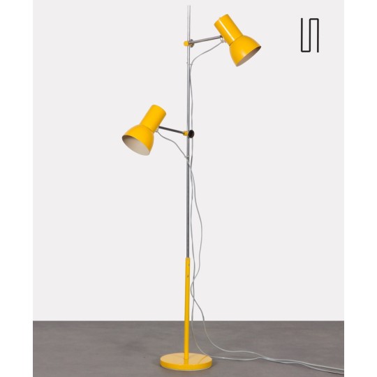 Lampadaire jaune par Josef Hurka pour Napako, 1970