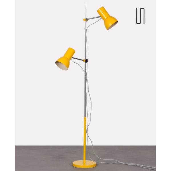 Lampadaire jaune par Josef Hurka pour Napako, 1970 - Design d'Europe de l'Est